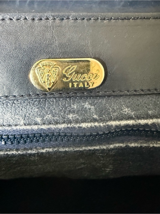 VINTAGE🔥Gucci Gray Crossbody Shoulder Bag with Black Trim main image 4